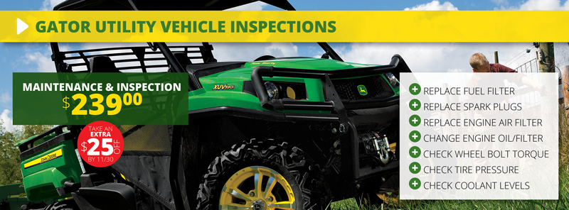 P&K Advantage Gator Utility Vehicle Inspections