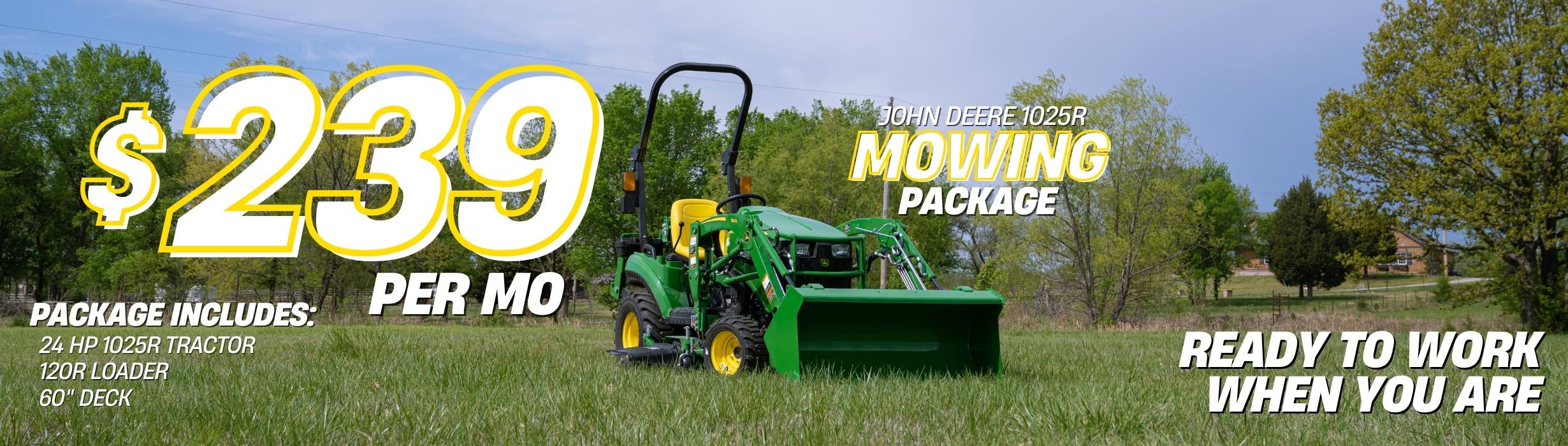Get the Mowing Package for just 239 per month!