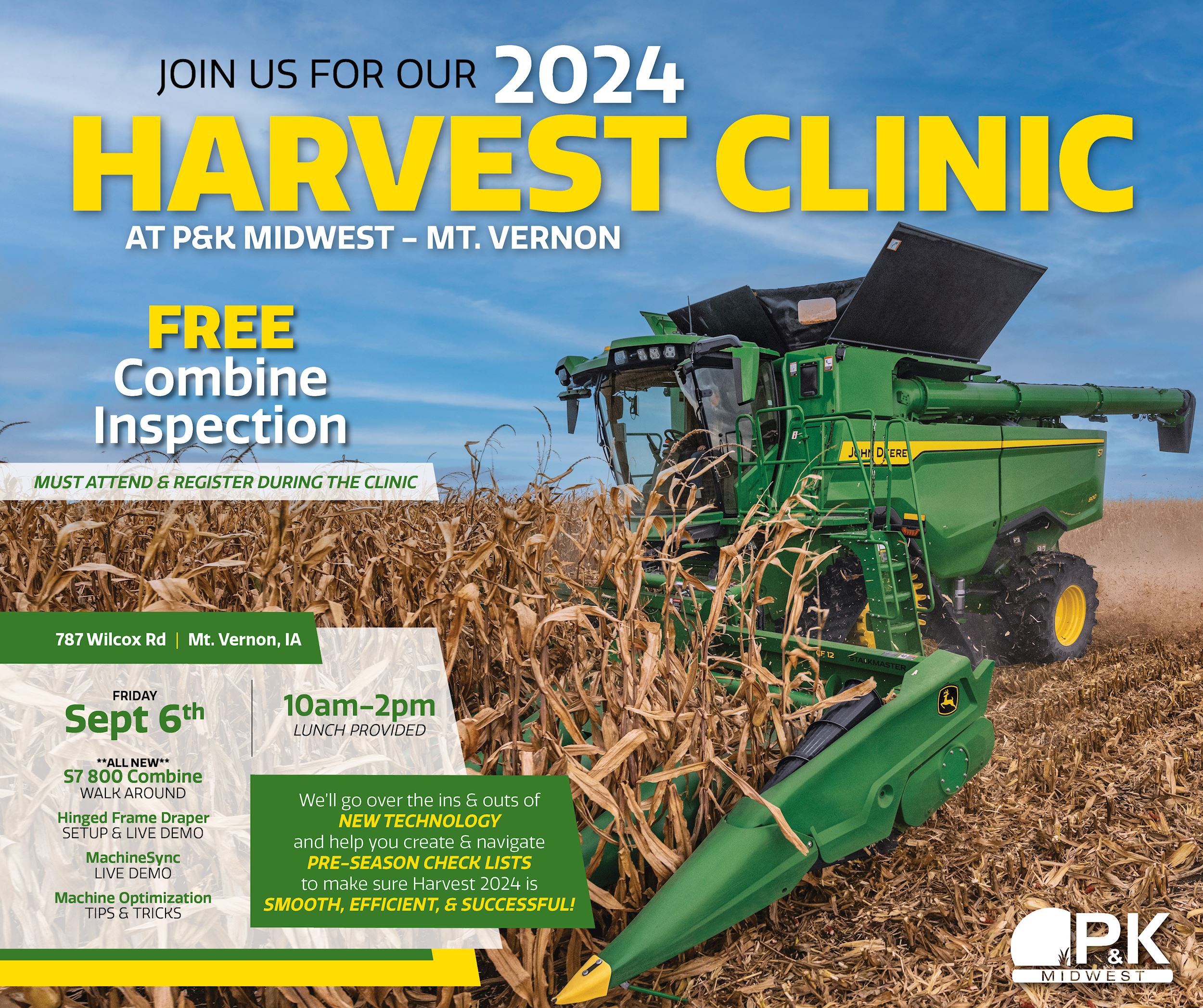 P&K Midwest 2024 Harvest Clinic