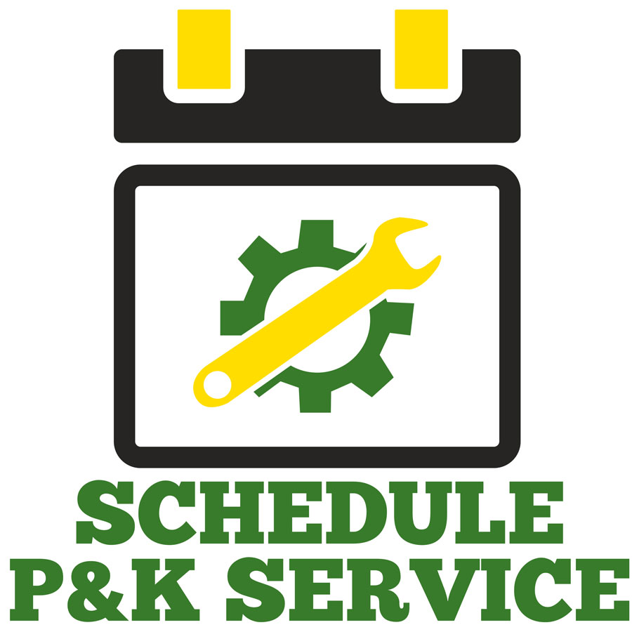 Schedule a service appointment online for your John Deere equipment with P&K