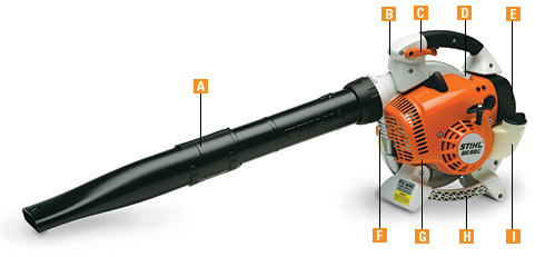 Common features of the STIHL BG 56 C-E purchased from P&K!