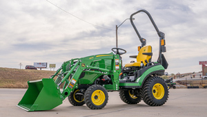 Get a 25 hp John Deere 1025R Tractor & Loader