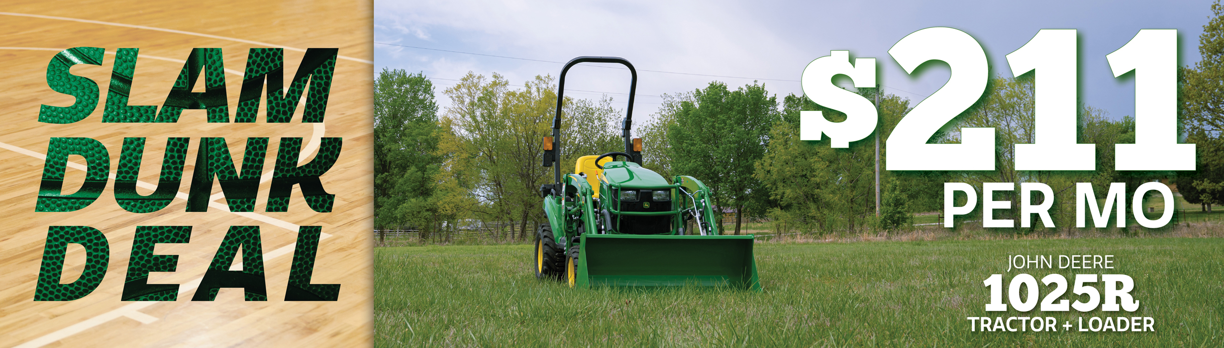 Get the 1025R Tractor + Loader for just $211/mo!