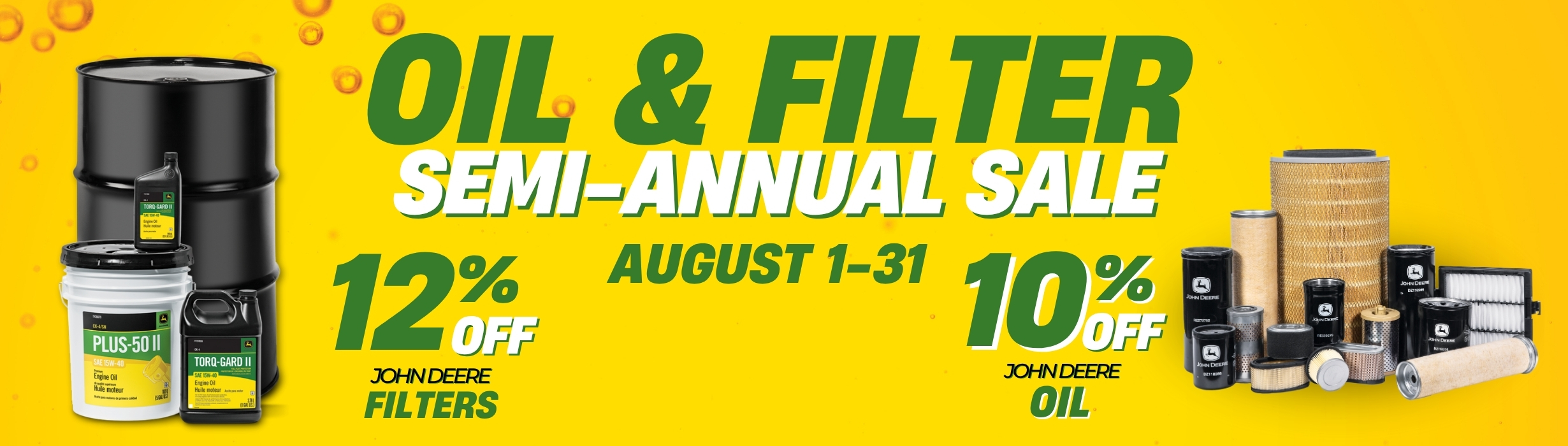 Save big During P&K's Oil & Filter Sale!