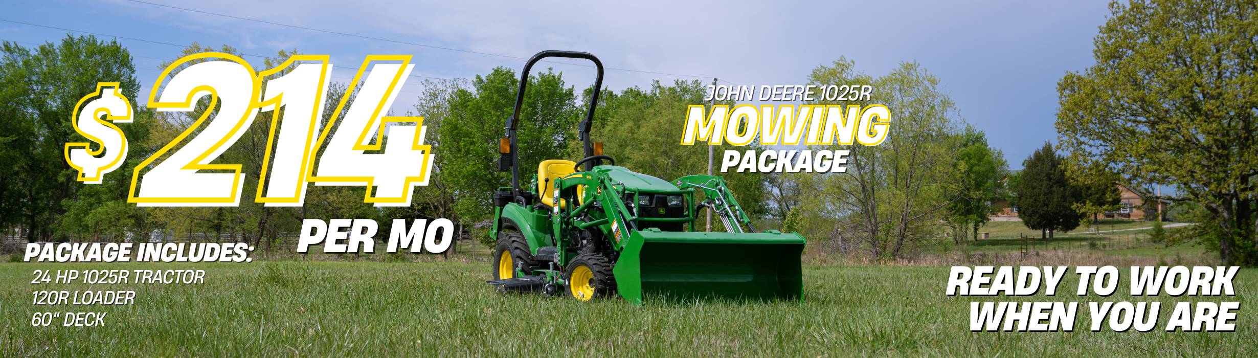 Get the Mowing Package for just 239 per month!